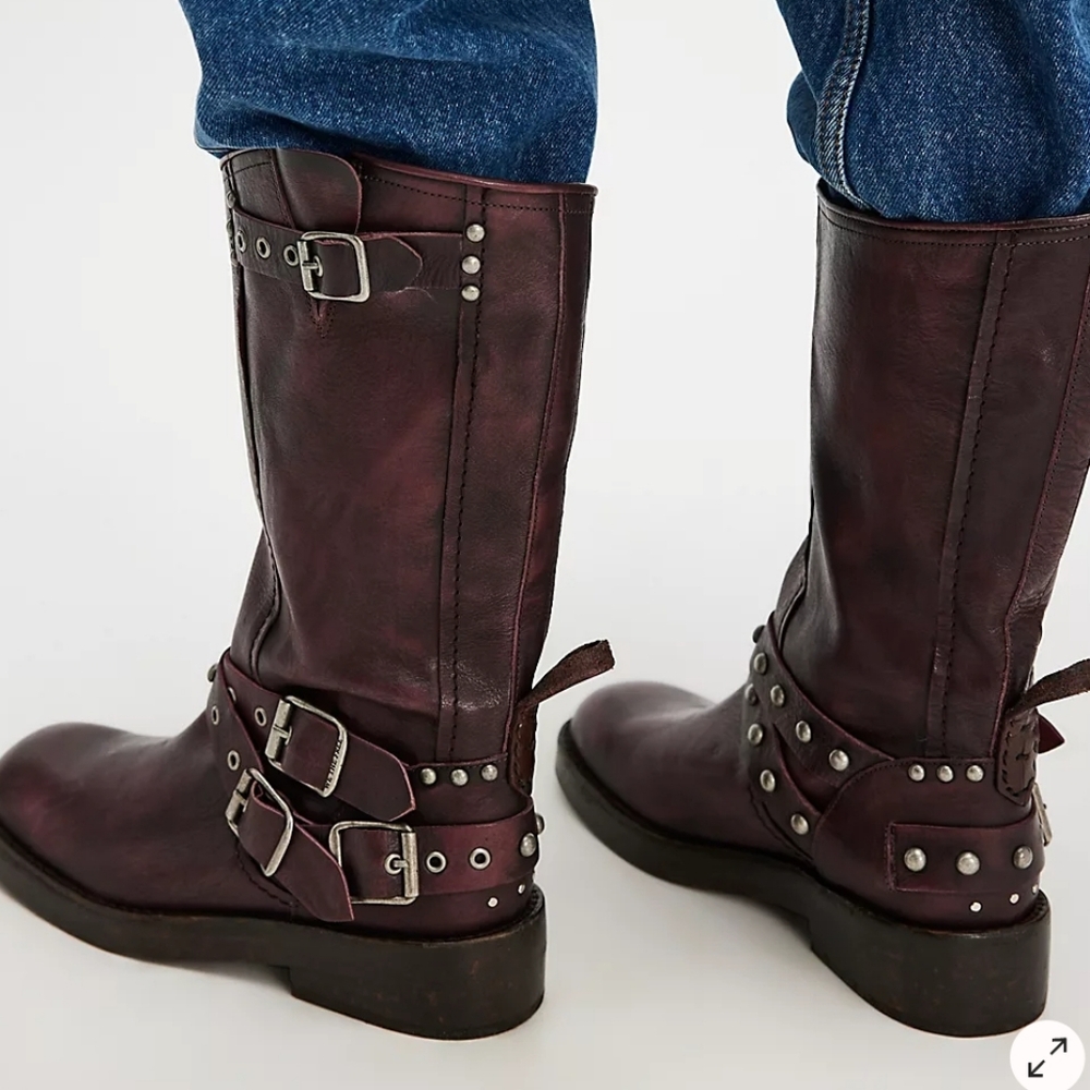 Free People Janey Engineer Boots